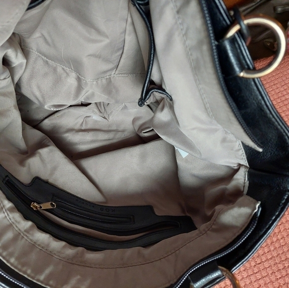 KGB Studio Black Synthetic Shoulder Bag - Picture 6 of 13